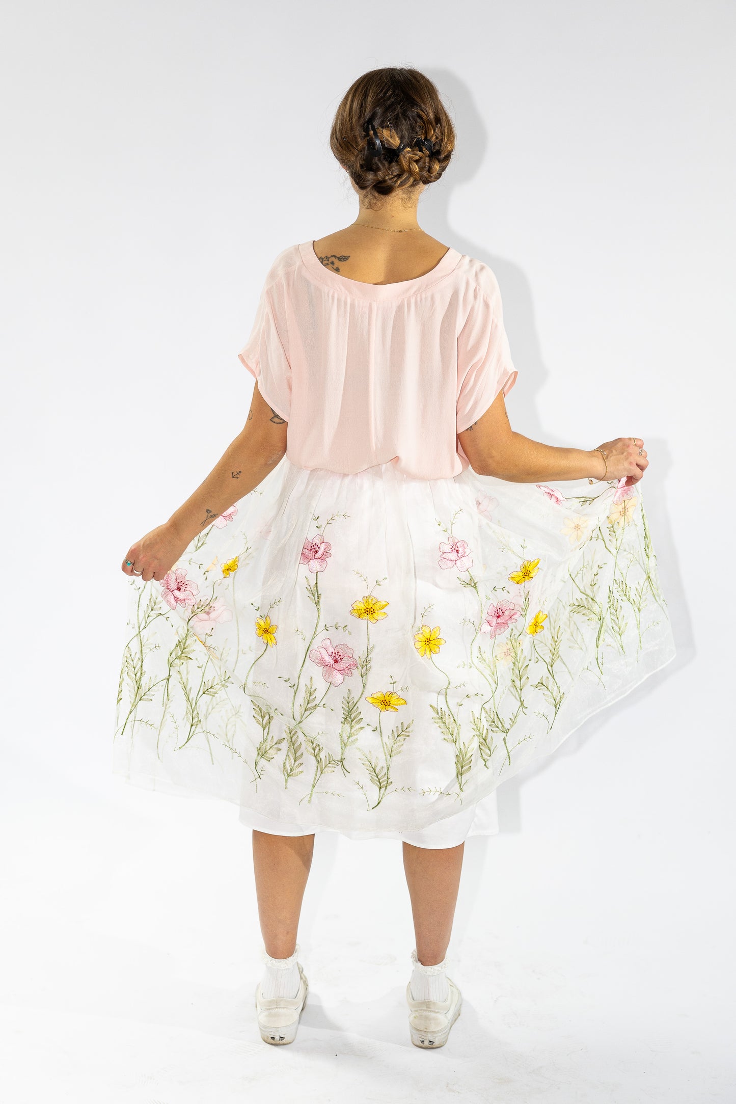 Floral Organza Skirt