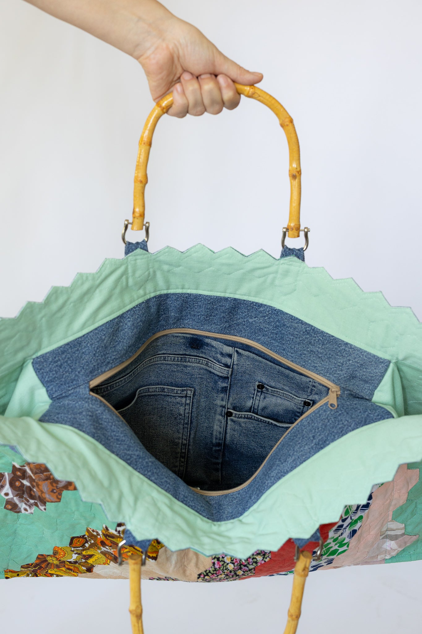 Nordic Quilt Couture - Summer Turquoise Bag