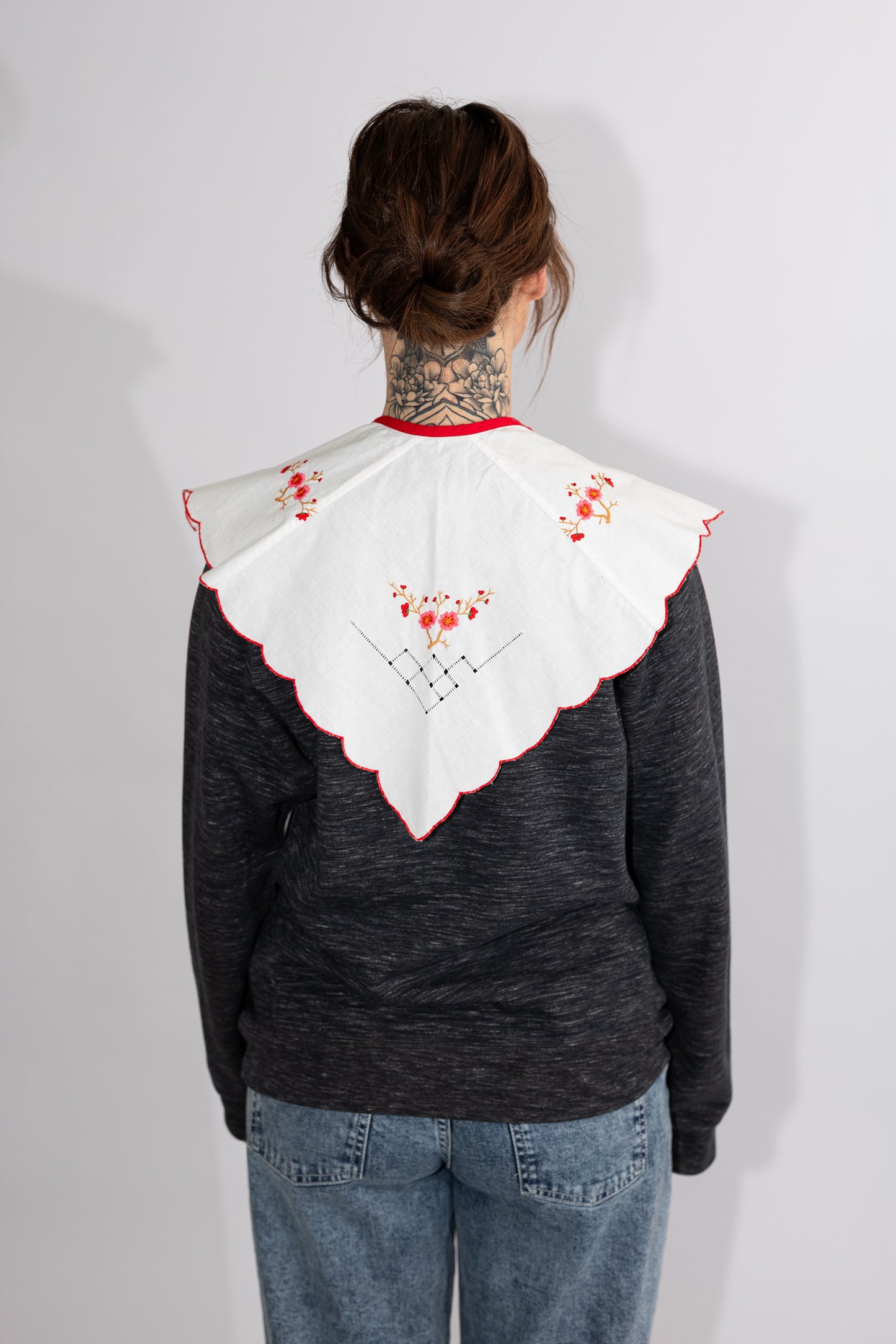 Collar With Red Ribbon